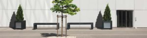 zitbank voor straat , tuin, park en speelplaats